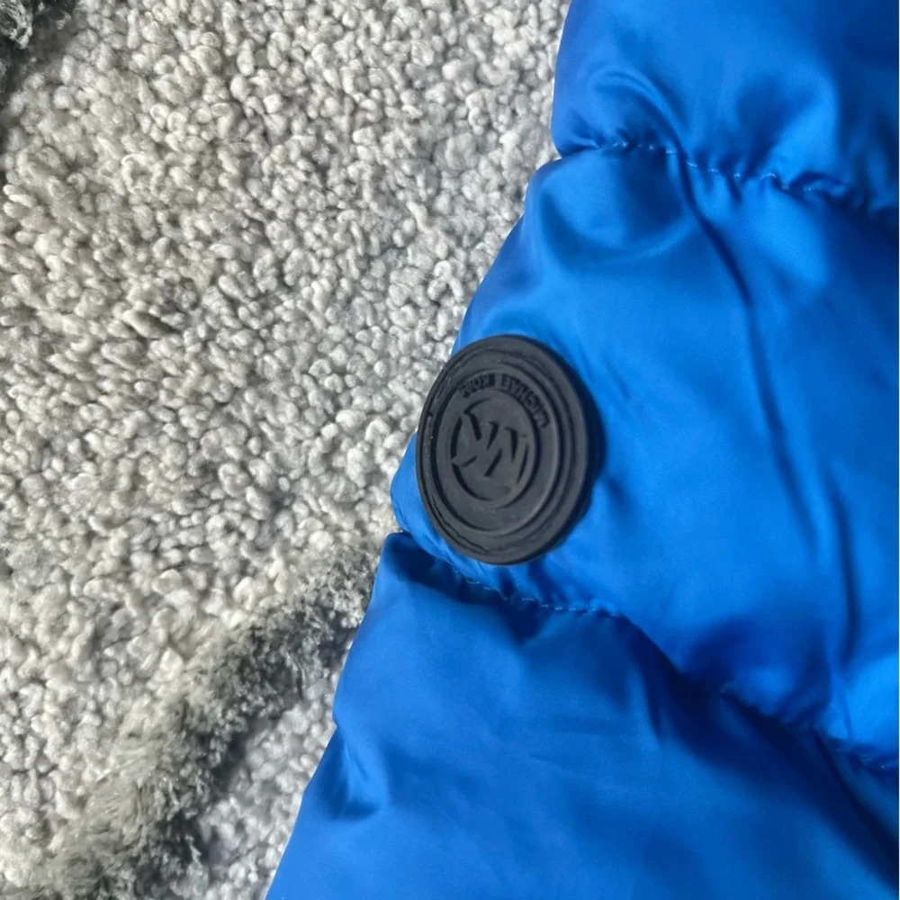 Michael Kors Color block Blue puffer coat winter Jacket size 12 months - Picture 3 of 6